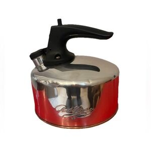 Vintage Revere Ware 1801 Kettle 1 Qt Quart Copper Clad Bottom CU06H